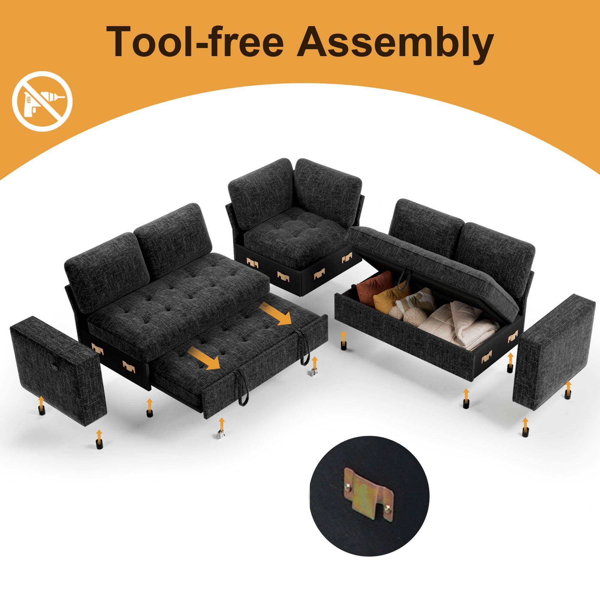 Tool-free Assembly