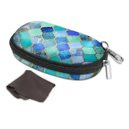 Kitcheniva - Shockproof Sunglasses Travel Case With Carabiner - Cool Jade
