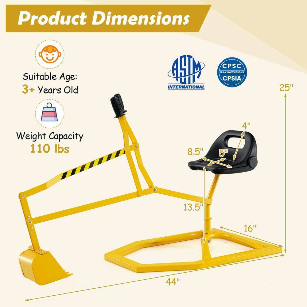 Product Dimensions  
Suitable Age: 3+ Years Old  
Weight Capacity: 110 lbs  

Dimensions:  
- 25"  
- 44"  
- 16"  
- 13.5"  
- 8.5"  
- 5"  
- 4"  

AHM INTERNATIONAL  
CPSC U.S.A.  
WWW.LPS.US  
CPSIA