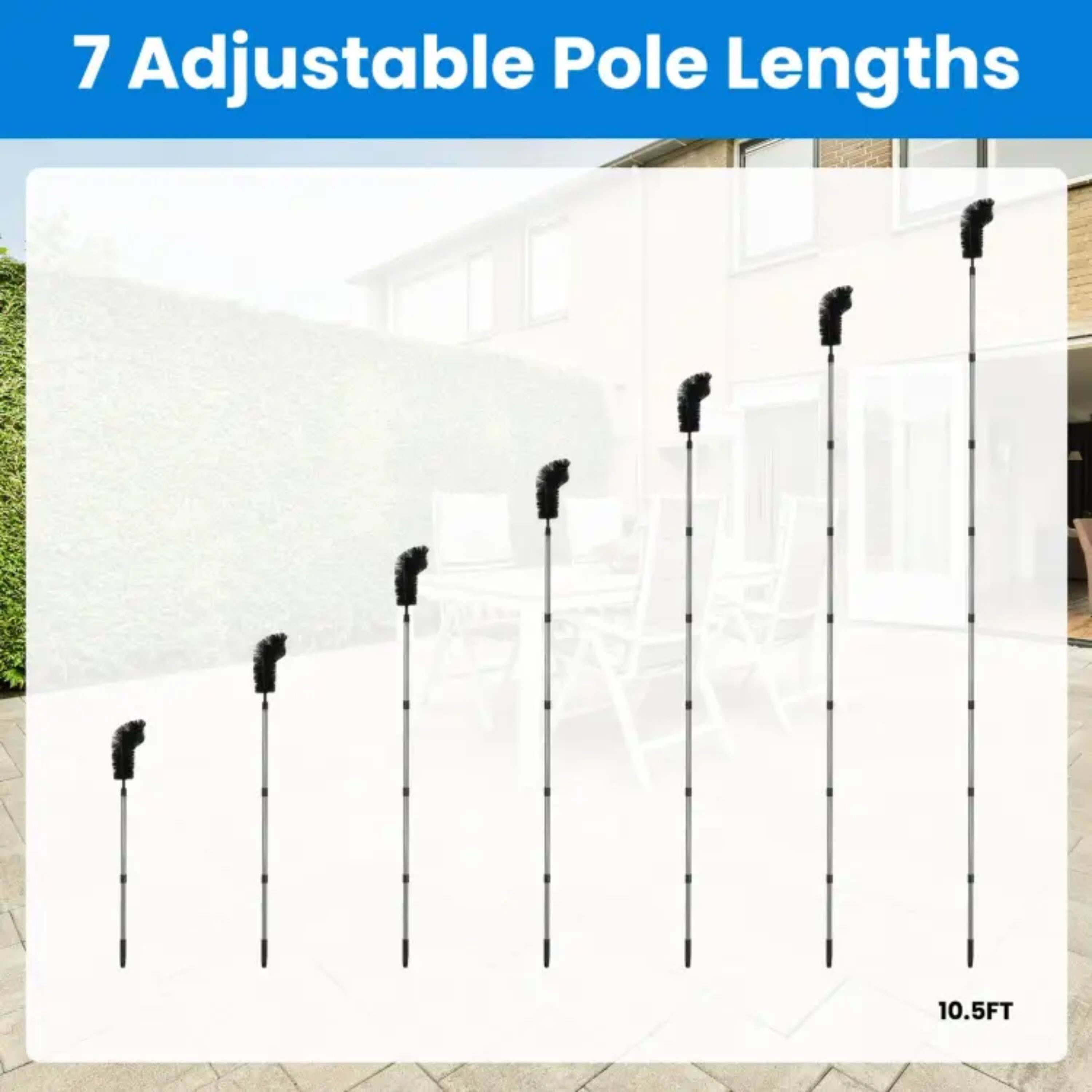 7 Adjustable Pole Lengths  
10.5FT