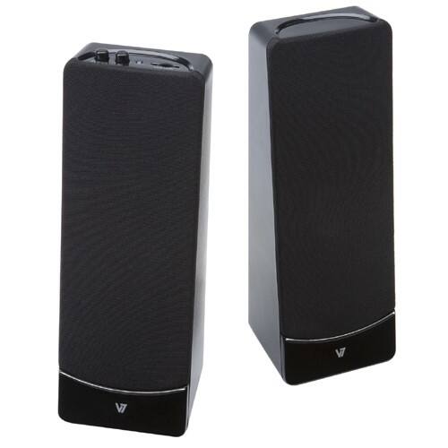 Front Standard. V7 - 3 W Speaker System - Black, Silver.