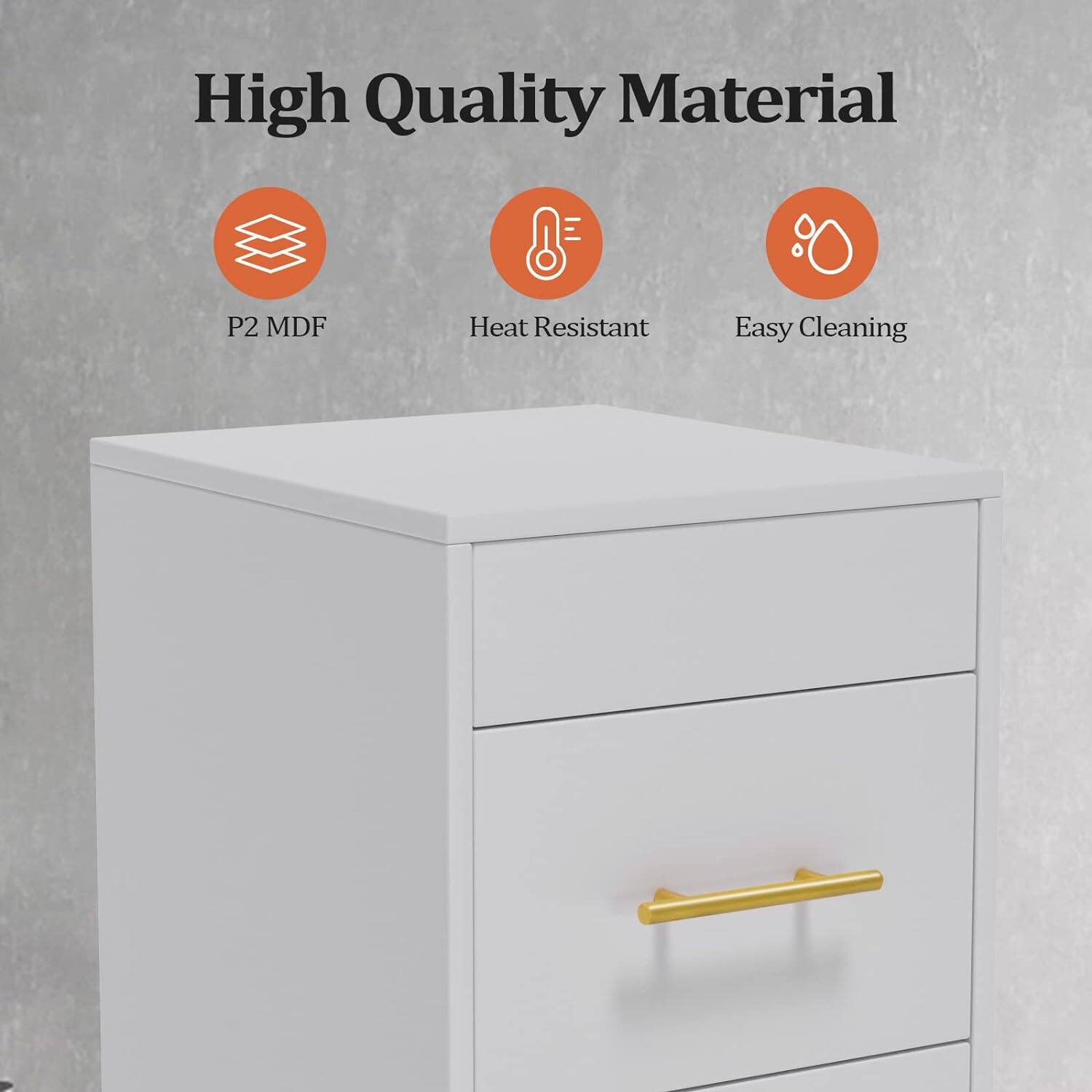 High Quality Material  
P2 MDF  
Heat Resistant  
Easy Cleaning