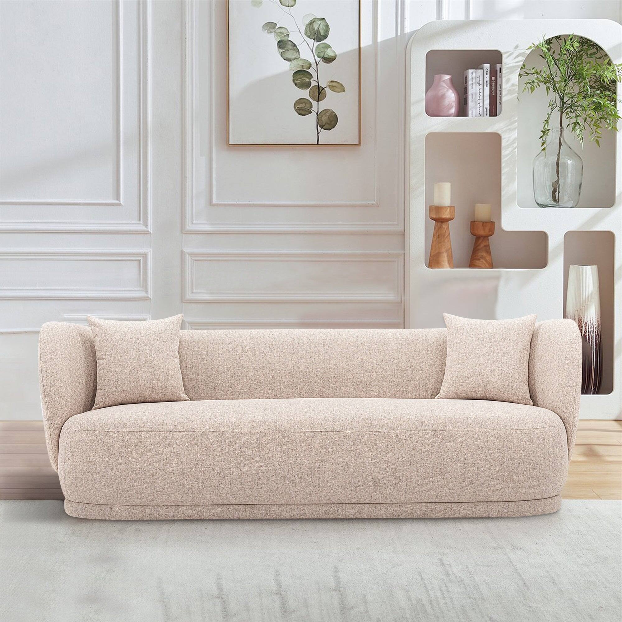 Left. Manhattan Comfort - Siri Modern 2-Piece Sofa Set - Wheat.