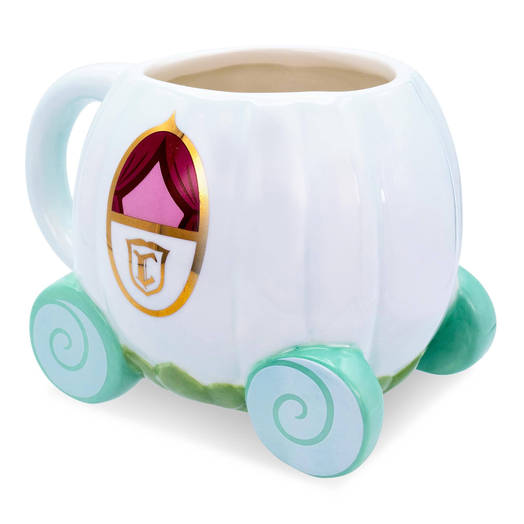 Alt View 1. Disney - Disney Cinderella Coach 3D Sculpted Ceramic Mug | Holds 20 Ounces - Blue.