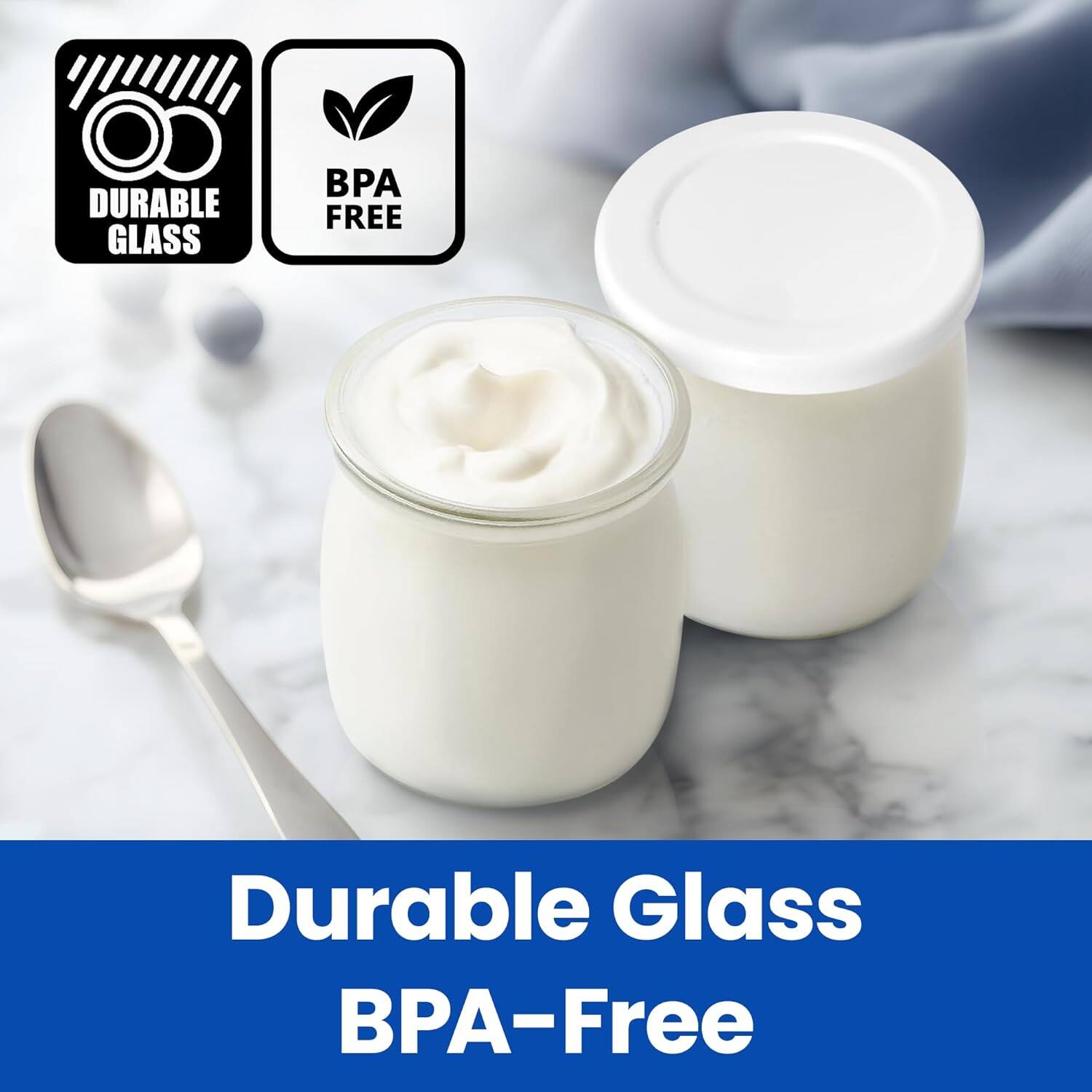 DURABLE GLASS BPA FREE  
Durable Glass BPA-Free