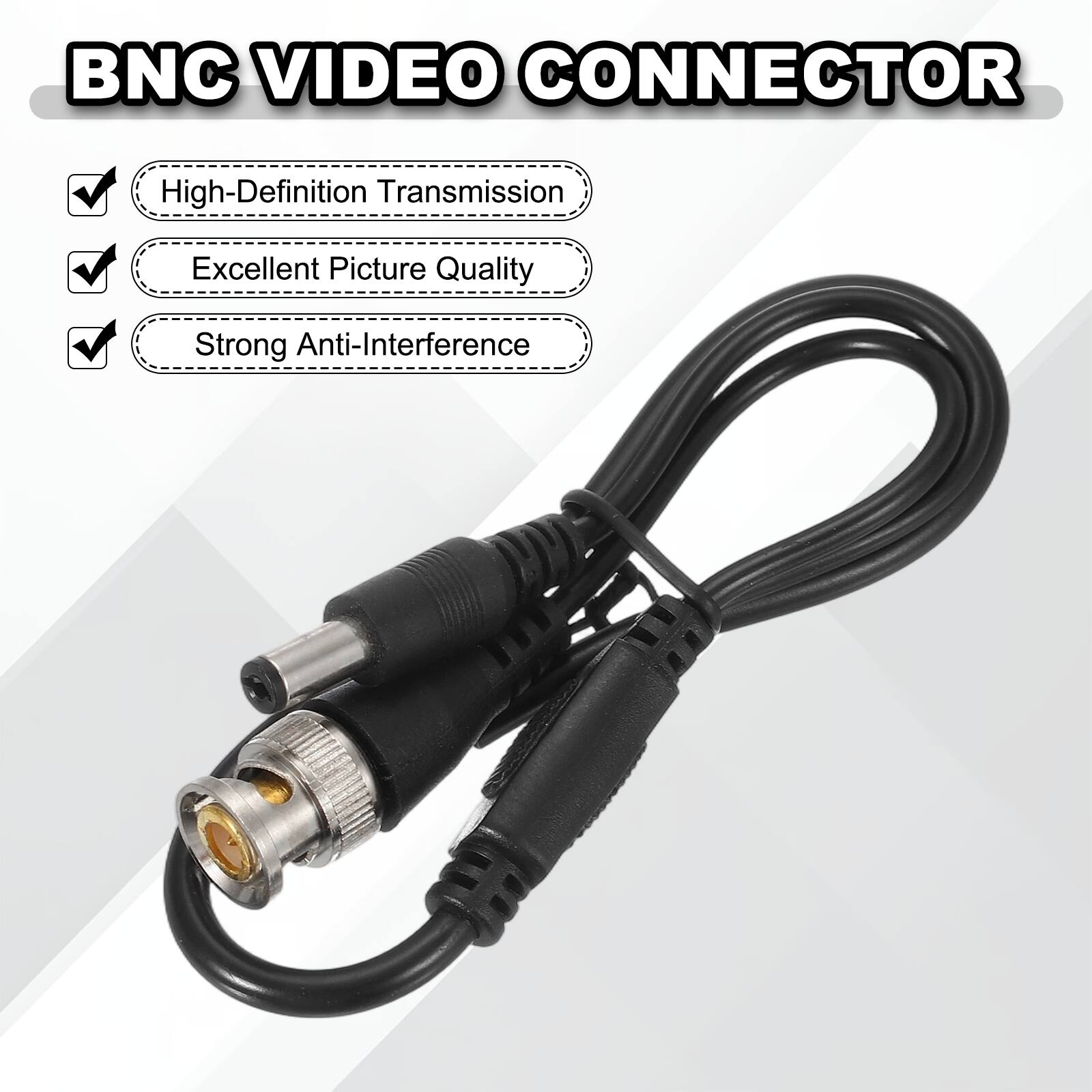 BNC VIDEO CONNECTOR

- High-Definition Transmission
- Excellent Picture Quality
- Strong Anti-Interference