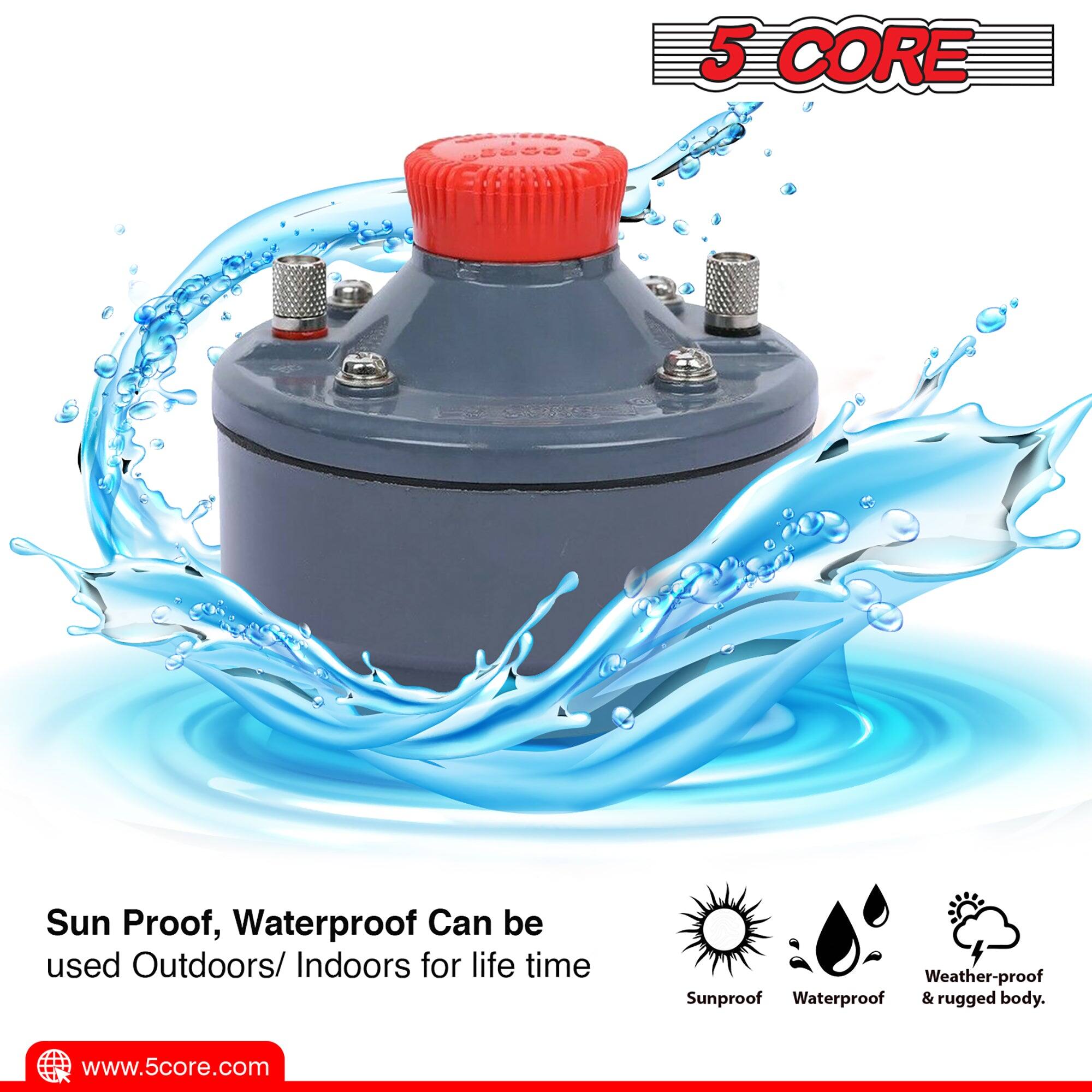 5 CORE Sun Proof, Waterproof. Can be used outdoors/indoors for life time. Weather-proof, Sunproof, Waterproof & rugged body. www.5core.com