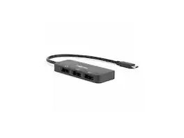 Rocstor - Type-C to 3x DP1.4 Adapter - USB C Male, DP Female, 7680x4320, Black