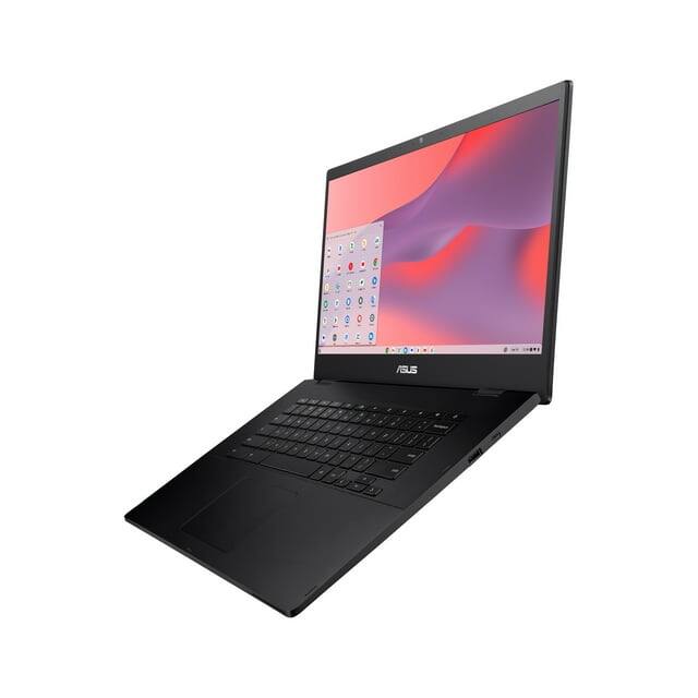 Angle. ASUS - ASUS CX1500 Chromebook, 15.6" FHD, Intel Celeron N3350, 4GB 64GB Chrome OS - Black.