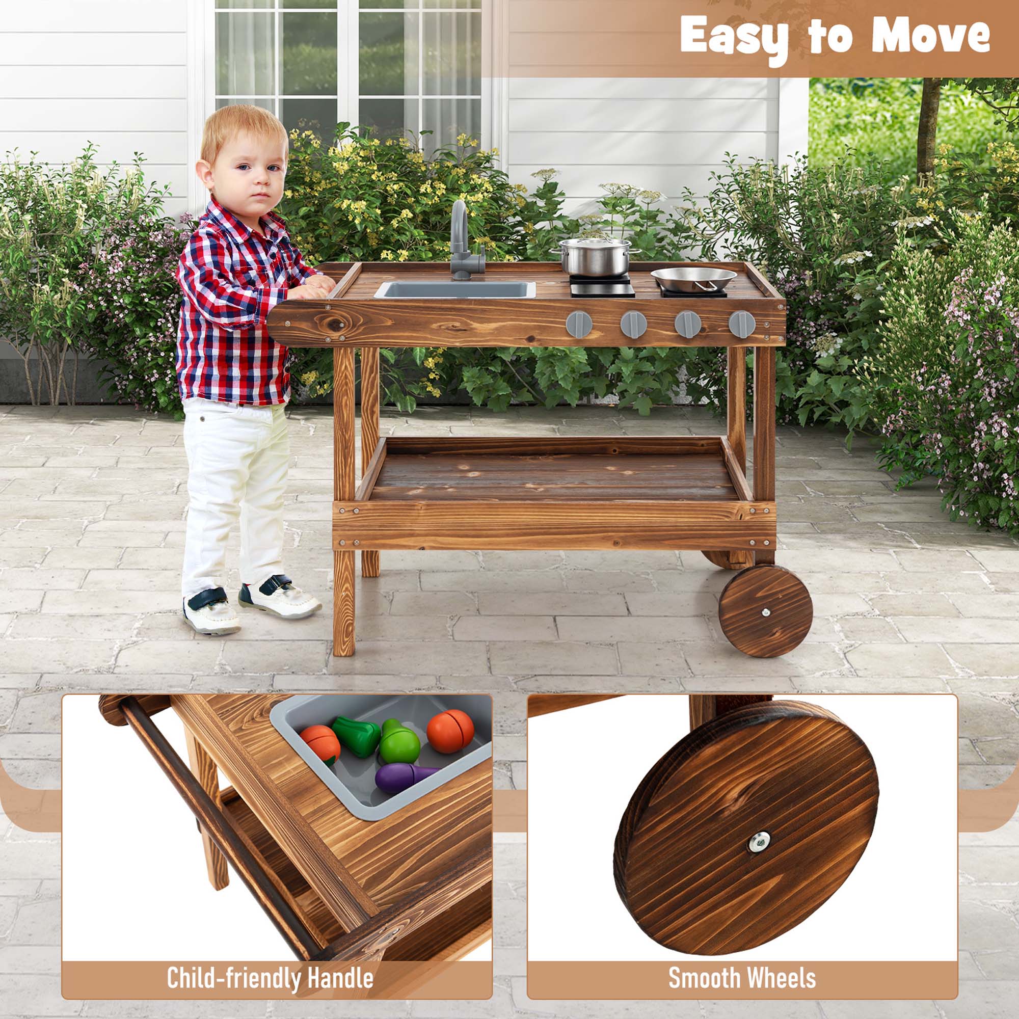 Easy to Move

Child-friendly Handle

Smooth Wheels