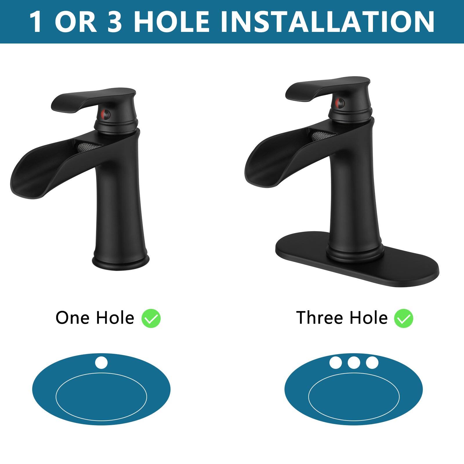 1 OR 3 HOLE INSTALLATION

One Hole ✔️

Three Hole ✔️