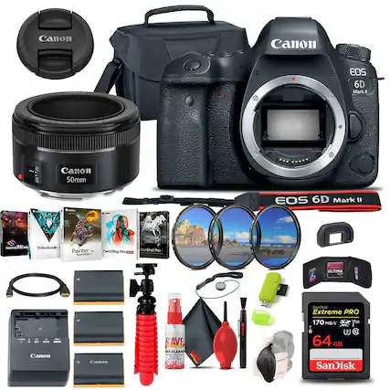 Canon EOS 6D Mark II AF, MF
Canon 50mm
Canon EOS 6D Mark II
VideoStudio
Painter 7
PaintShop Pro X9
AfterShot Pro
Canon SAVE
Canon DS CLEANS
SanDisk Extreme PRO 64 GB 170 MB/s
Ultima
SanDisk Extreme PRO
Canon EOS 6D Mark II