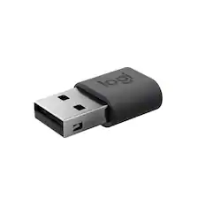 Front. Logitech - Logitech Logi USB-A to USB-C Adapter, Graphite.