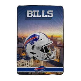 Pegasus - Buffalo Bills 66" x 95" Oversized Skyline Series Helmet Ultra Cozy Blanket - Multicolor