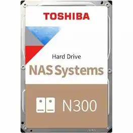 Toshiba - N300 HDWG51CXZSTA 12 TB Hard Drive - 3.5" Internal - SATA (SATA/600) - Conventional Magnetic Recording (CMR)