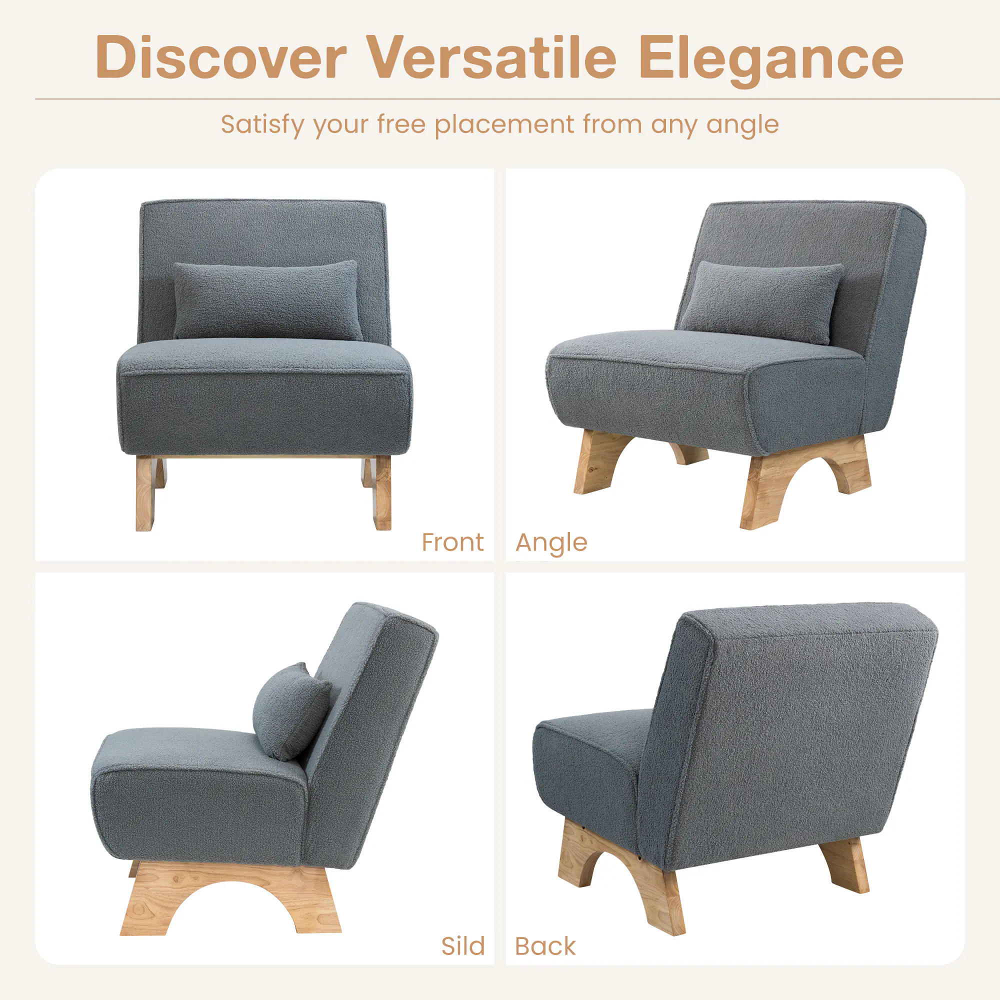 Discover Versatile Elegance

Satisfy your free placement from any angle

Front Angle

Sild Back