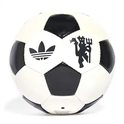 Front. adidas - Manchester United Lifestyler Club Soccer Ball - Cream.