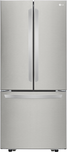 LG - 21.8 Cu. Ft. French Door Refrigerator - Stainless steel was $1699.99 now $999.99 (41.0% off)