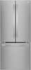 Front. LG - 21.8 Cu. Ft. French Door Refrigerator with Smart Cooling System - Stainless Steel.