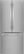Front. LG - 21.8 Cu. Ft. French Door Refrigerator with Smart Cooling System - Stainless Steel.