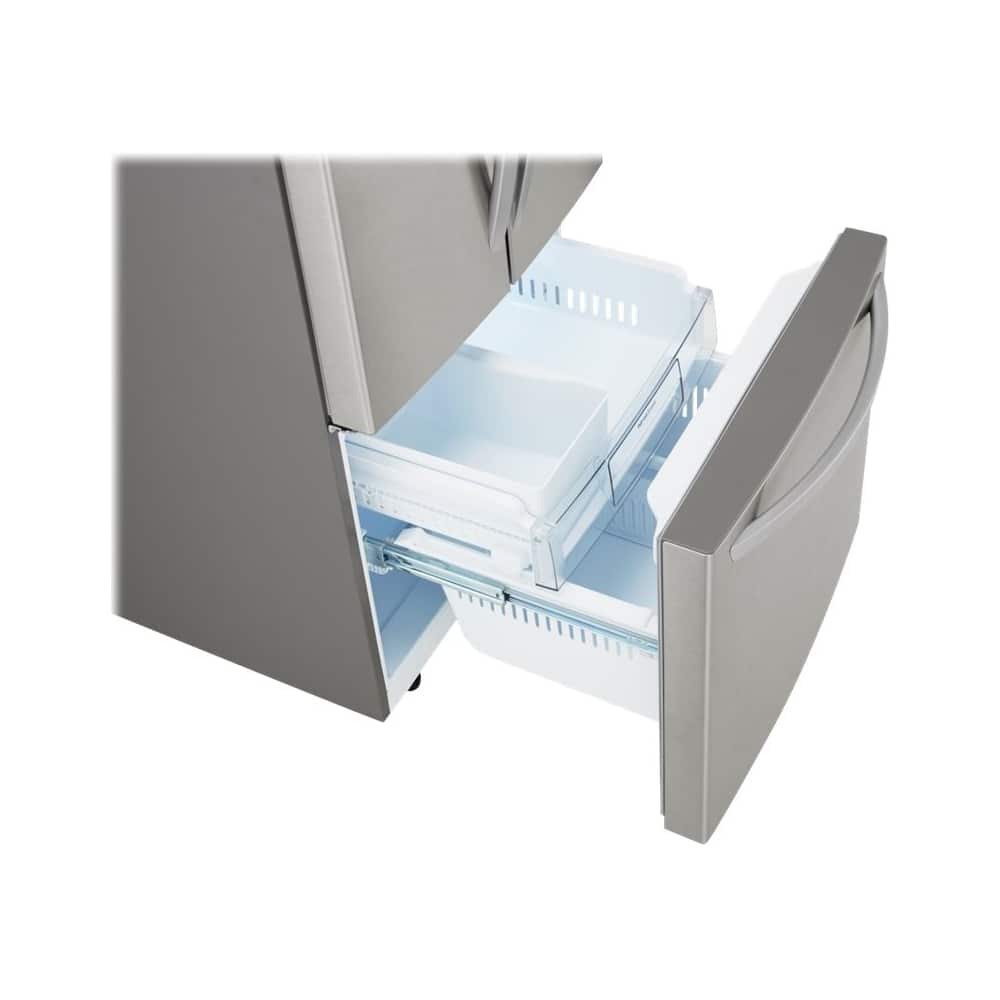 Alt View 14. LG - 21.8 Cu. Ft. French Door Refrigerator with Smart Cooling System - Stainless Steel.