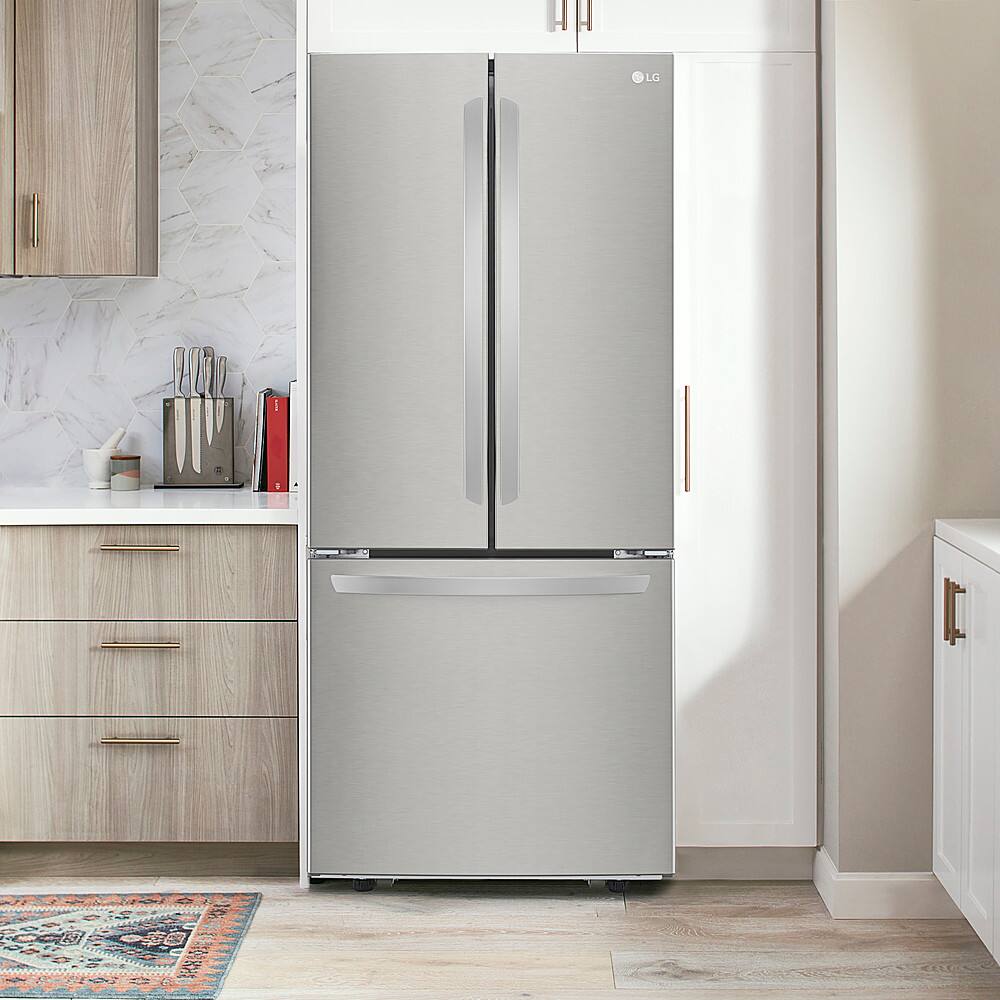 Alt View 16. LG - 21.8 Cu. Ft. French Door Refrigerator with Smart Cooling System - Stainless Steel.