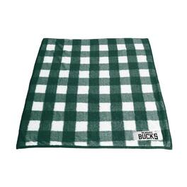 Logo Brands - Milwaukee Bucks 50'' x 60'' Buffalo Check Frost Fleece Blanket - Multicolor