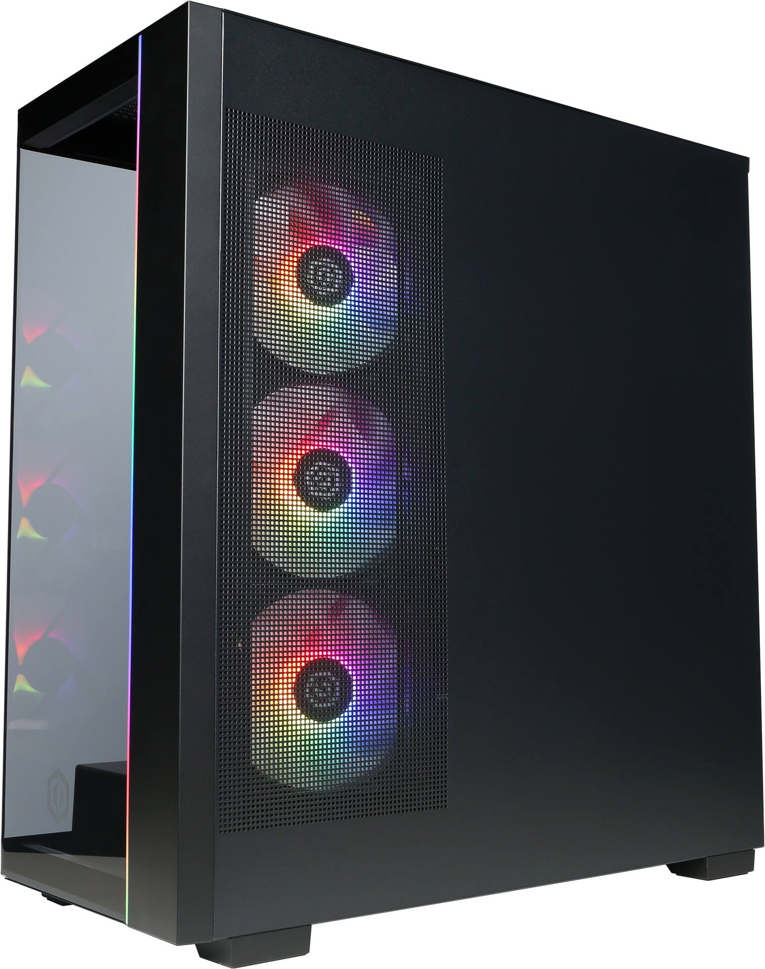 Angle. CyberPowerPC - Gaming Desktop - AMD Ryzen 7 9700X - NVIDIA GeForce RTX 5070 12GB - 32GB DDR5 - 2TB PCIe 4.0 SSD - Black.
