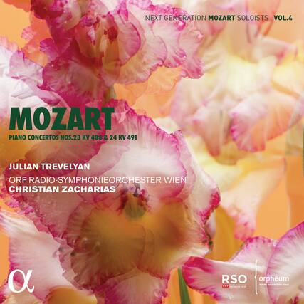 NEXT GENERATION MOZART SOLOISTS VOL.4
MOZART
PIANO CONCERTOS NOS.23 KV 488 & 24 KV 491
JULIAN TREVELYAN
ORF RADIO-SYMPHONIEORCHESTER WIEN
CHRISTIAN ZACHARIAS
RSO
ORF RADIO-SYMPHONIEORCHESTER WIEN
α
YOUNG SOLOISTS ON STAGE
RSO orpheum