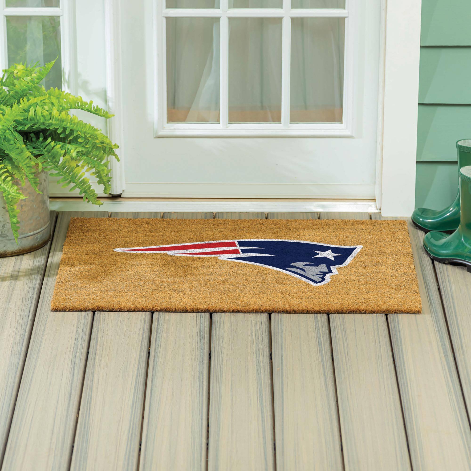 Alt View 3. Evergreen Enterprises - 24" x 36" Outdoor Team Logo Coir Mat - Brown.