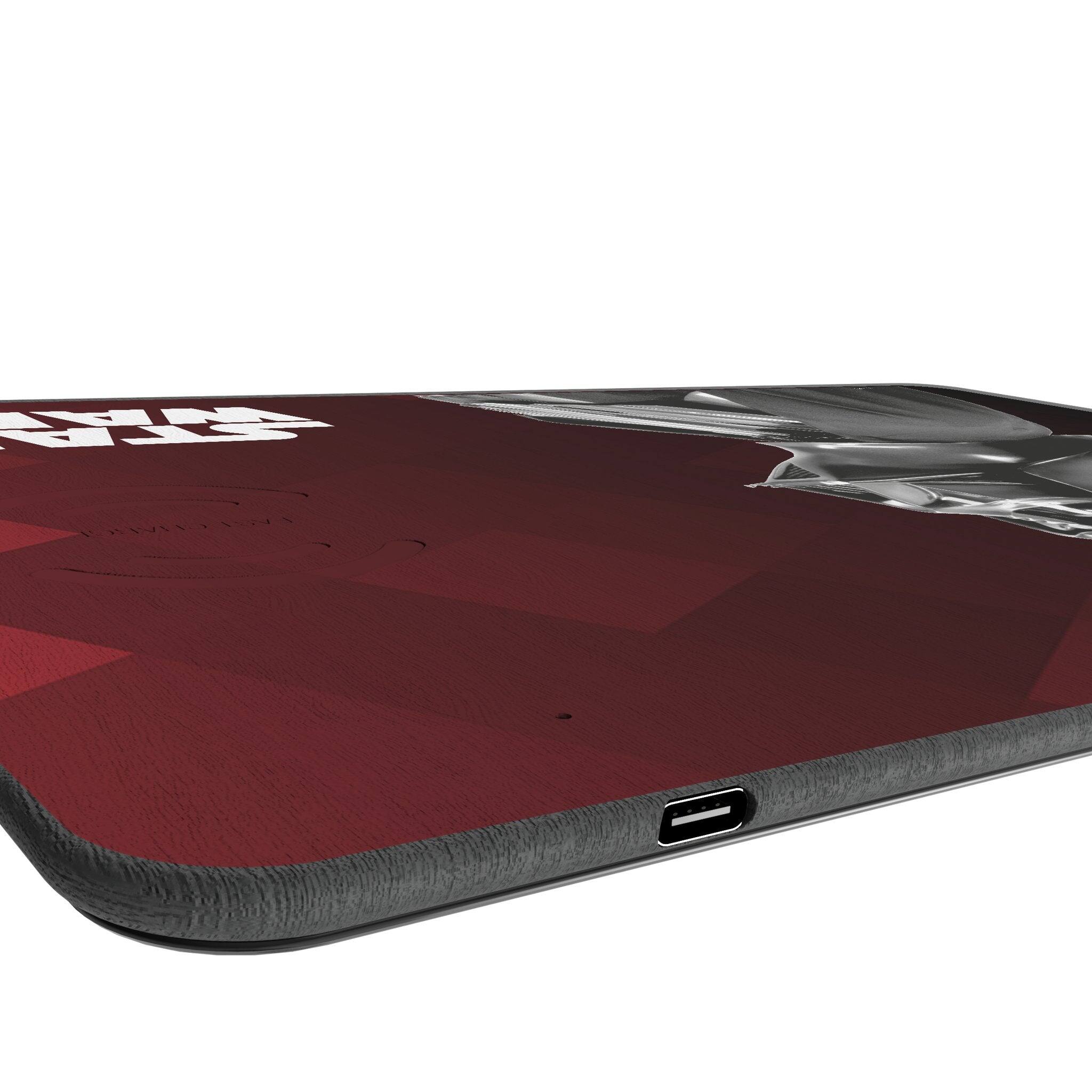 Left. Keyscaper - Star Wars: A New Hope Color Block 15-Watt Wireless Charger and Mouse Pad - Darth Vader.