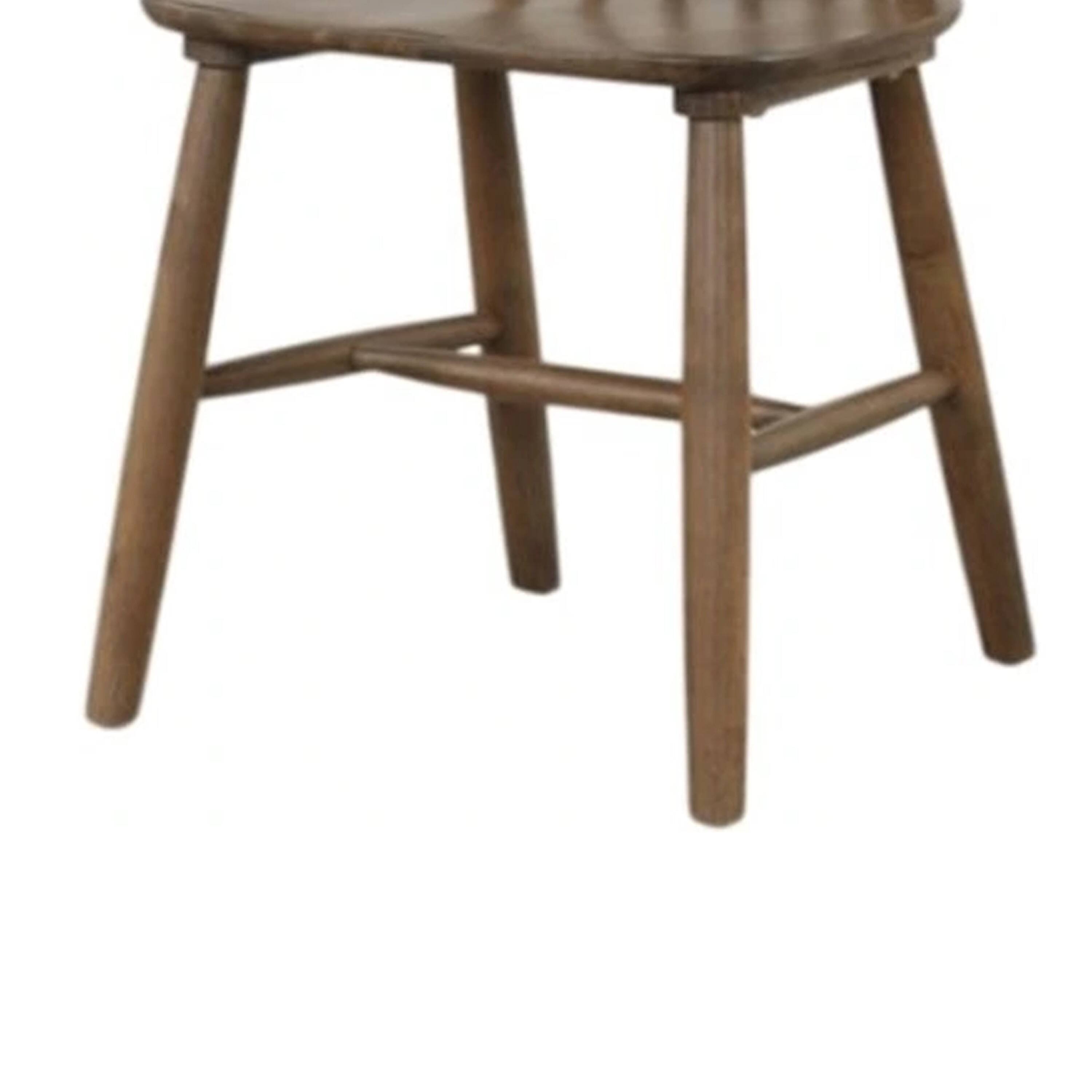 Alt View 3. Manhattan Lane - Baylee Side Dining Chair Set of 2, Spindle Back, Tapered Legs - Walnut Brown.