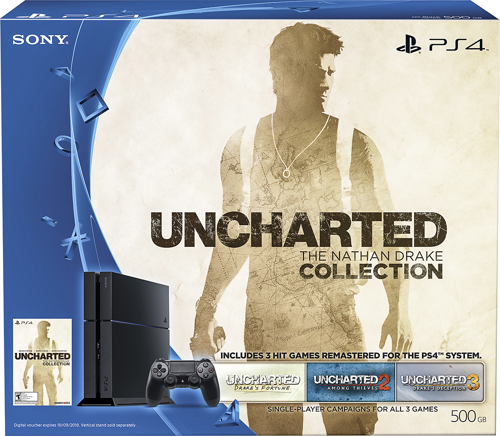 Best Buy: Sony PlayStation 4 500GB Uncharted: The Nathan Drake Collection  Bundle Black 3001169