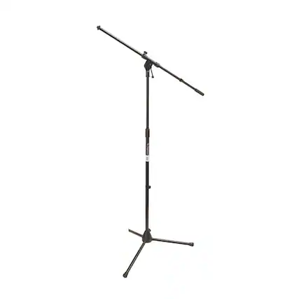 Front. On Stage Stands - On Stage MS7701B Euro Boom Microphone Stand (Black).