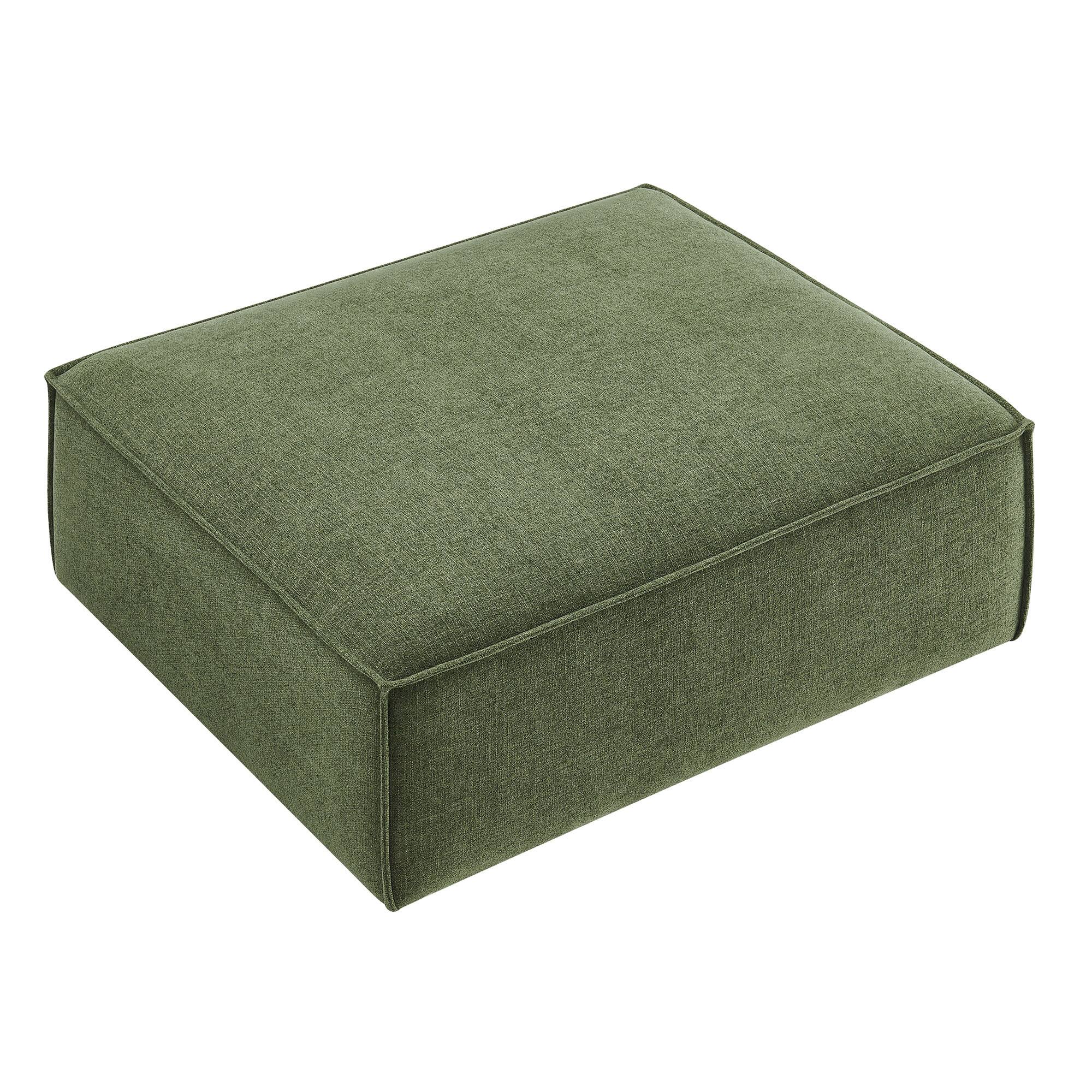 Alt View 4. Modway - Restore Performance Fabric Upholstered Modular Ottoman by Modway - Foliage.