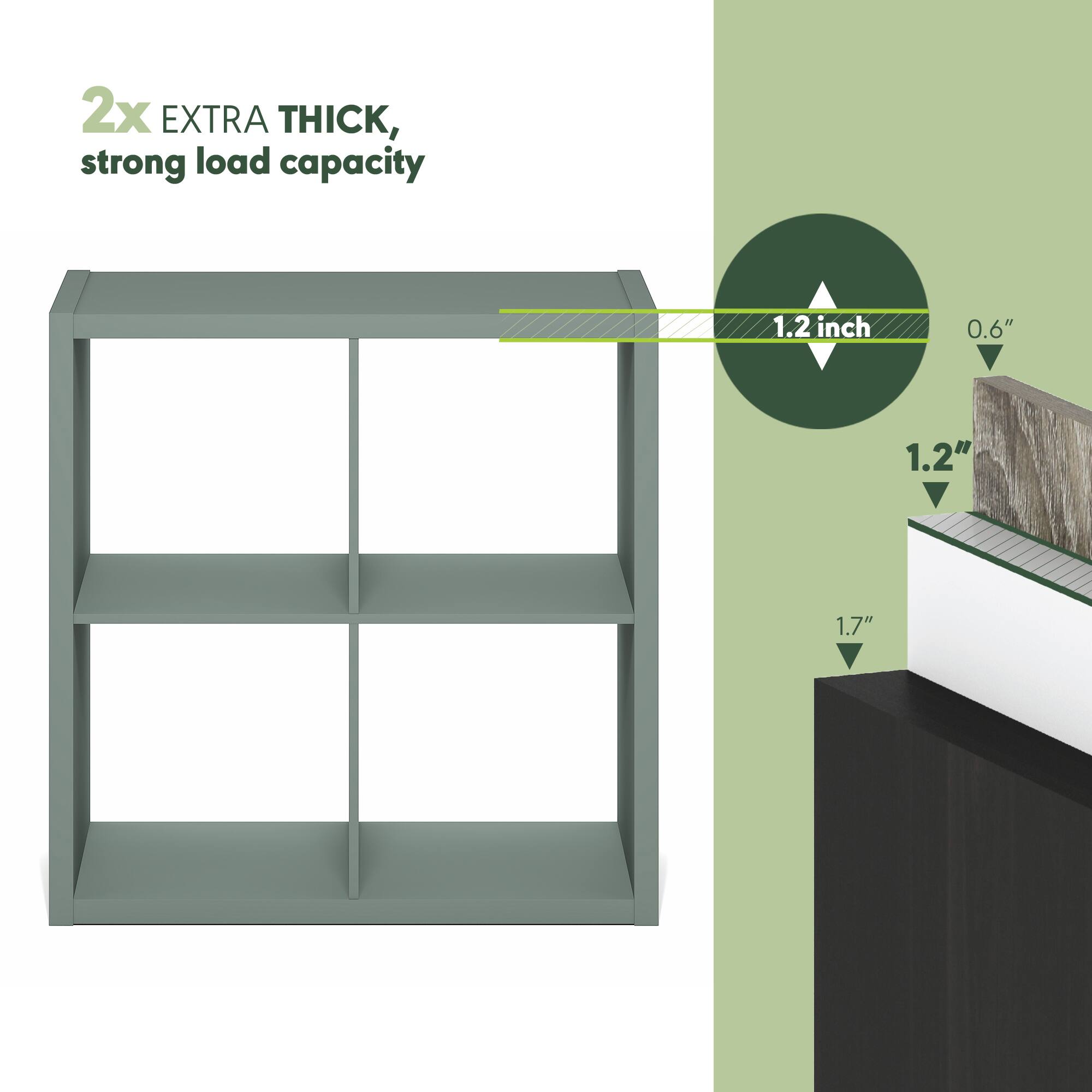 2x EXTRA THICK, strong load capacity

1.2 inch

0.6"

1.2"

1.7"