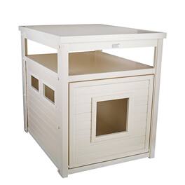 New Age Pet - ECOFLEX Jumbo Litter Box Cover End Table - Antique White