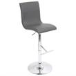 LumiSource - Spago Bar Stool - Gray - Larger Front