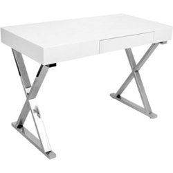LumiSource - Luster Desk - White - Front_Zoom