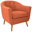 LumiSource - Rockwell Chair - Orange - Larger Front