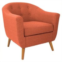 LumiSource - Rockwell Chair - Orange - Front_Zoom