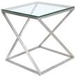 LumiSource - 4Z Side Table - Clear - Larger Front