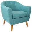 LumiSource - Rockwell Chair - Teal - Larger Front