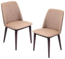LumiSource - Tintori Dining Chair - Brown/Espresso - Front_Zoom