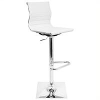LumiSource - Master Bar Stool - White - Front_Zoom