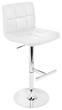 LumiSource - Lager Bar Stool - White - Larger Front