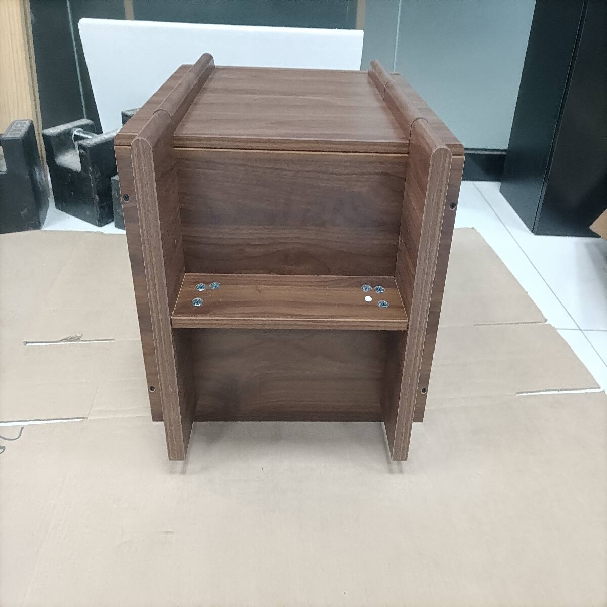 Loheer Two Drawer Nightstand Bedside Cabinet with Rounded Corners ...