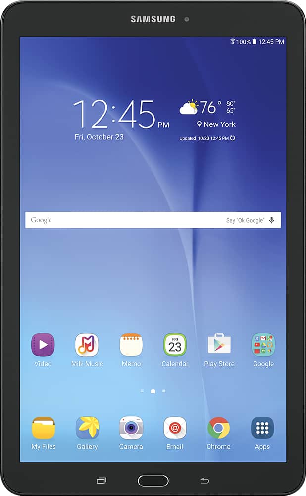 Alt View 17. Samsung - Galaxy Tab E - 9.6" - 16GB - Black.