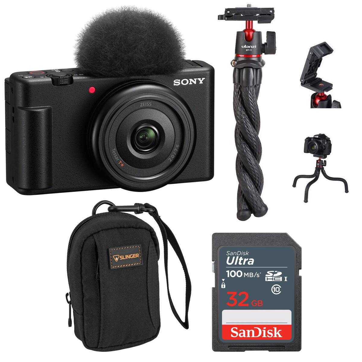 SONY ZEISS Tessar T* 2.0/16 SLINGER SanDisk Ultra 100 MB/s HC I 32 GB