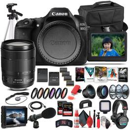 Canon - EOS 80D DSLR Camera W/ 18-135mm Lens 1263C006 - Pro Bundle
